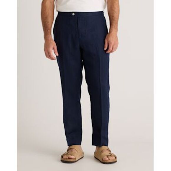 Quince Men 100% European Linen Dress Pants Deep Navy 30X30 - Picture 1 of 3
